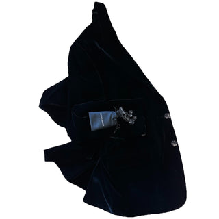 Giorgio Armani Men Velvet Sport Coat Jacket Blazer Black 38 US/48 Eu NWT $2395