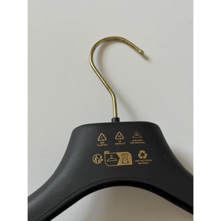 VERSACE Gray Plastic Jacket/Pants/Skirt Hanger with Gold Hardware 15x5.7x2