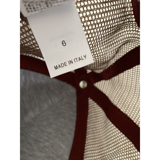 NWT Brunello Cucinelli Boys Baseball Hat Cap LT Gray/Brown Size 6 Italy