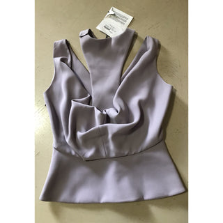 New $1235 Balenciaga Women’s Top Tank Blouse LT Purple Size 38 Italy