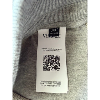 Versace Men's Greca Print Gray/Black Activewear Sweatpants Pants 3XL 1021362 NWT