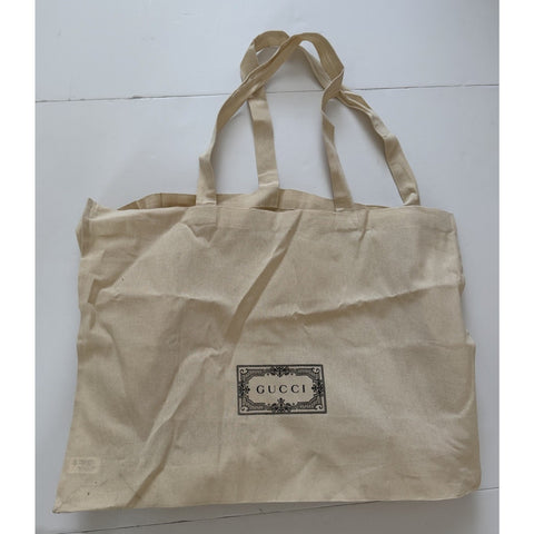 Gucci Large Canvas Cotton Beige Tote Shopping Shoulder Bag 21.5”x 16.5" India