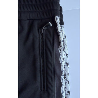 Versace Men's Chain Medusa Print Black Activewear Pants Large 1023099 NWT $1200