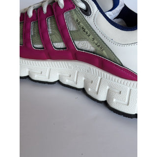 Versace Women’s Trigreca Barocco Sneakers White 7.5 US (37.5 EU) IT 1004182 NIB