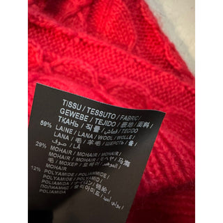 NWT $1190 Saint Laurent Men’s Crewneck Sweater Red Size S Italy