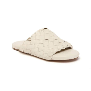 NIB $1150 Bottega Veneta Men's Intrecciato Leather Sandals White 9 US 620298 IT