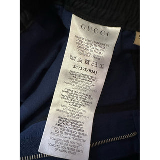 Gucci Men’s Military Cotton Drawstring Pants Blue 34 US/50 Eu New $1150