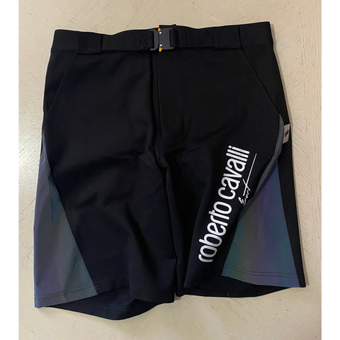 NWT $415 Roberto Cavalli Mens Swim Short Pants Black Size S