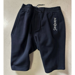 NWT $990 Saint Laurent Men Drawstring Short Pants Black Size XL