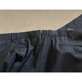 ZEGNA Regular Fit Dress Pants 15 MIL MIL Wool DK Gray 40 US ( 58 Eu ) New $980