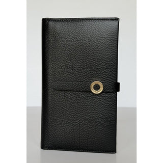Burberry Ellie Bifold Black Long Leather Wallet 8113146 Made in Italy NWT $925