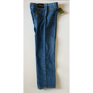 Gucci 80s Fit Horsebit Jeans Women’s Size 33 Blue Denim Made in Italy 666841 NWT
