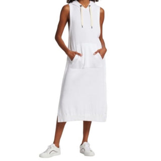 Brunello Cucinelli Rib Knit Cotton Midi Dress Size L New $3695