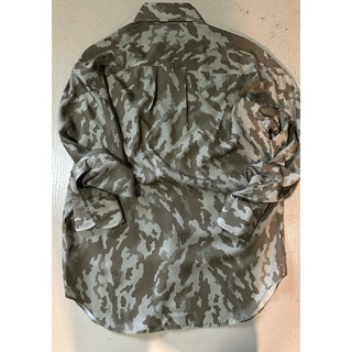 New $1170 TOM FORD Men Button Down Shirt Color Military Size 41/16