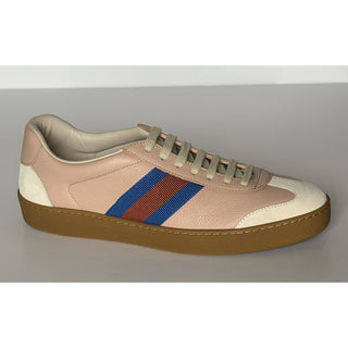 Gucci Women’s Skin Rose Suede/Leather Web Low Top Sneakers 10 US (40) 858532 NIB