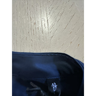 Giorgio Armani Men Dress Shirt Navy Size 43/17 New $1295 Italy