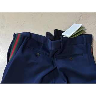 Gucci Men Dress Pants Navy 42 US/60 Eu New $1200