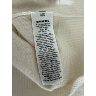 Burberry Moira 100% Cashmere Turtleneck Sweater Vanilla Small 8091228 NWT $1250