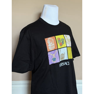 Versace Men’s Logo Compact Cotton Jersey T-Shirt Black 4XL 1013302 IT NWT $750