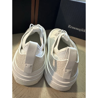 New $1290 ZEGNA MRBAILEY® Edition Triple Stitch Sneakers Shoes White 14 US/47 Eu
