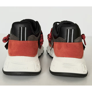 Versace Men's Greca Sneakers Red/Gray 14 US (47 Euro) IT 1021490 NIB