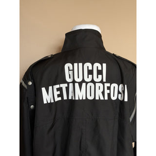 Gucci Metamorfosi Convertible Detachable Sleeve Jacket Black 44 US (54) 714759