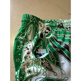 NWT $920 Gucci Drawstring Gucci Print Swim Short Green size 52 Eu/36 US
