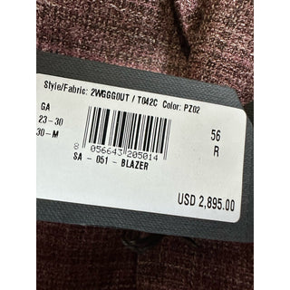 Giorgio Armani Men Sport Coat Jacket Blazer Burgundy 46R US/56R Eu NWT $2895