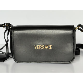 Versace Lamb Leather Black Mini Shoulder Bag 1018747 Italy NWT $990