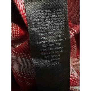 New $750 TOM FORD Men Shirt Red/Black Size 42/16.5 Italy