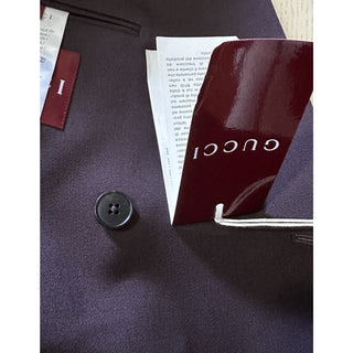 Gucci Men Double Breasted Jacket Blazer Purple 46 US/56 Eu New $4000