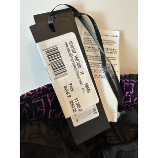 Versace Print Women’s Swim Robe Pants Black/Pink 2 US (38) IT 101013 NWT $1095