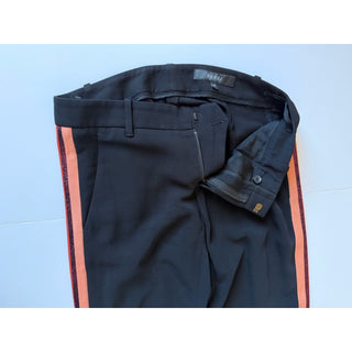 Gucci Women’s Tailored Trousers Black Pink Red Stripe Pants 4 US (40 IT)