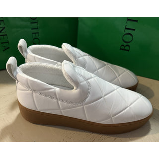 NIB $950 Bottega Veneta Men Leather Sneaker Shoes White 8 US/41 Eu