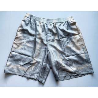 Versace La Coupe des Dieux Silk Bermuda Shorts Gray Men 38 US 54 Eu 1002476 NWT