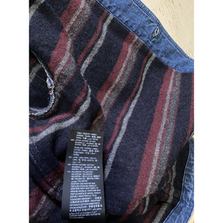 New $1650 Saint Laurent Men Fifties Denim Jacket Sun Dirty Blue L