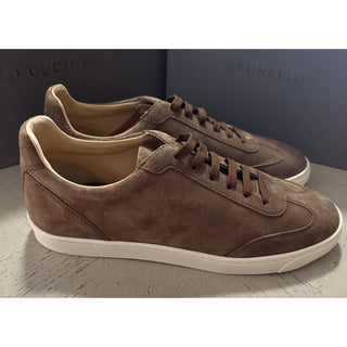 NIB $1100 Brunello Cucinelli Men’s Suede Sneakers Shoes Brown 13 US/46 Eu