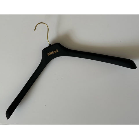 VERSACE Gray Plastic Suit/Jacket Hanger with Gold Hardware 19.8x7