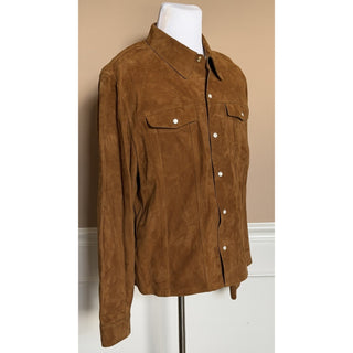 Versace Men’s Suede Leather Brown Jacket 46 US (56 Euro) IT 1019144 NWT $4300