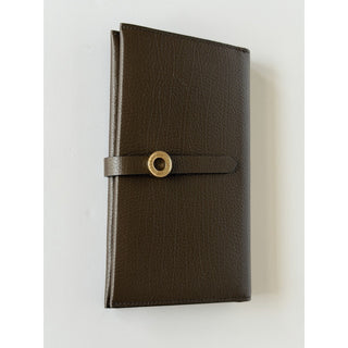Burberry Ellie Bifold Ebony Brown Long Leather Wallet 8113147 Italy NWT $925