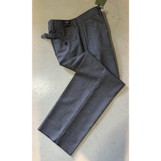 Gucci Men’s Wales Wool Dress Pants Black/Grey/Brown 32 US/48 Eu New $1100
