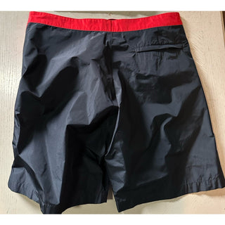 NWT $890 Ferragamo Men’s Swim Short Black/Red size 34 US/50 Eu Italy