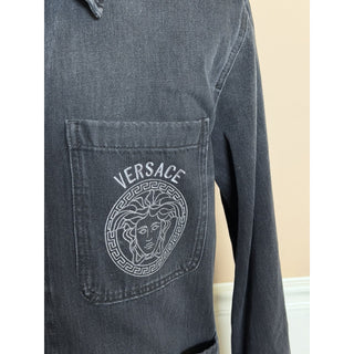 Versace Medusa Men’s Denim Stone Gray Jacket 44 US (54 Euro) 1014413 NWT $1750
