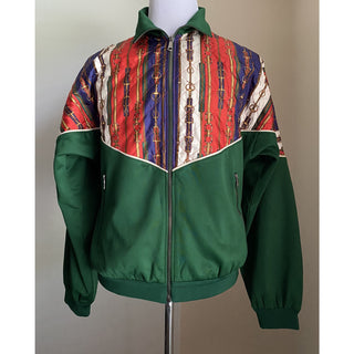 NWT $2980 Gucci Men's Track Jacket Green/Multicolor Size M Italy