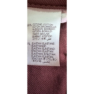 Brunello Cucinelli Men Traditional Fit Jeans Pants Burgundy 40 US/56 Eu New $750