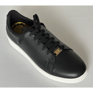 Versace Medusa Men's Black Leather Sneakers 13.5 US (46.5 Euro) 1016936 NIB