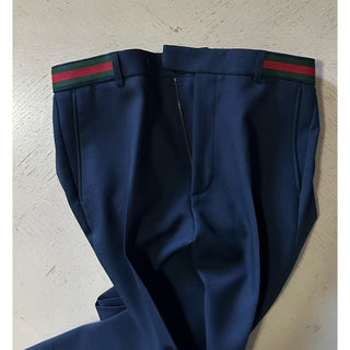 Gucci Men Dress Pants Navy 32 US/48 Eu New $1100