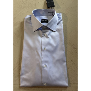 Giorgio Armani Men Dress Shirt LT Blue Size 40/15. 3/4New $595 Italy