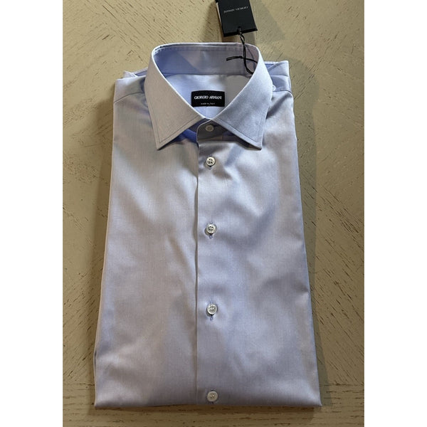 Giorgio Armani Men Dress Shirt LT Blue Size 40/15. 3/4New $595 Italy