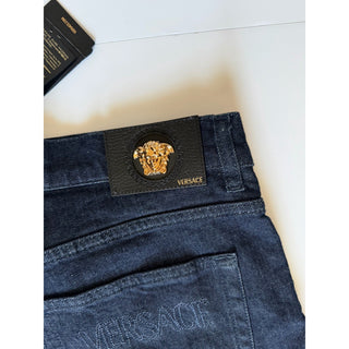 Versace Medusa Dark Blue Denim Jeans Men 40 US 1011841 1A13334 NWT $775